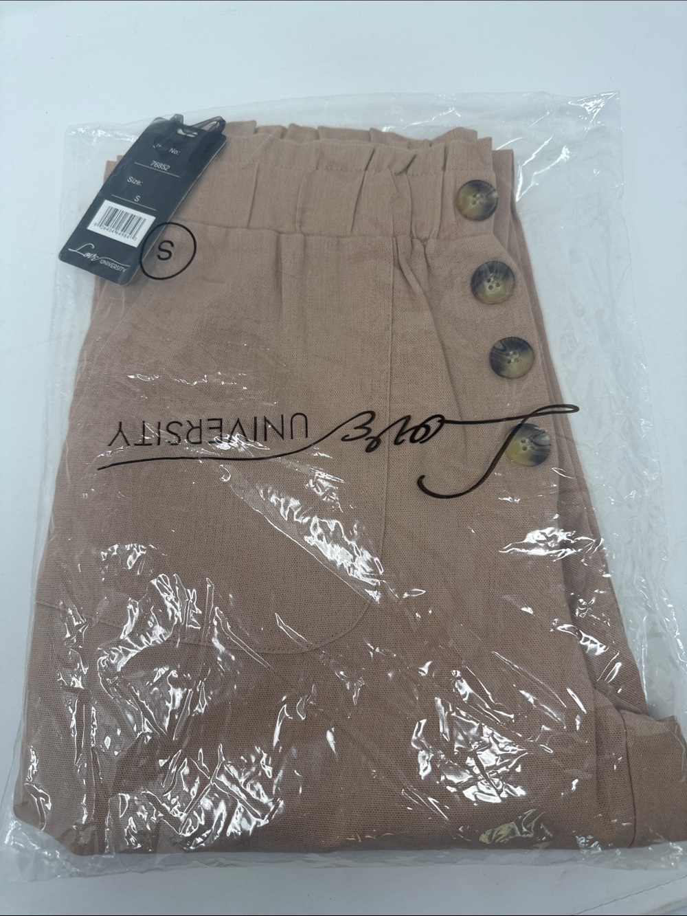 Love University Women’s Casual  Elastic Waist Cargo Pants - with pockets Small - Picture 9 of 9